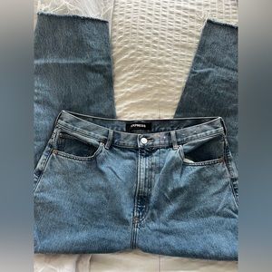 Express high rise mom jeans